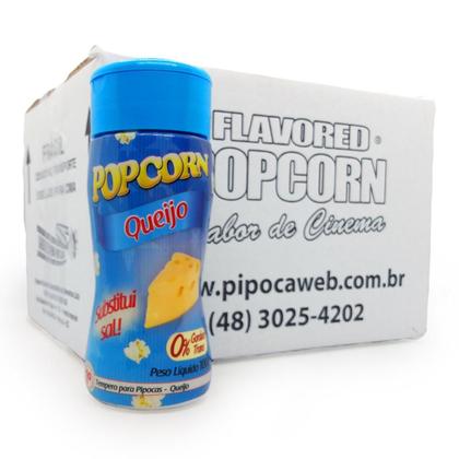 Imagem de Temperos Para Pipoca 24 Frascos - 12 Queijo - 12 Sal Popcorn