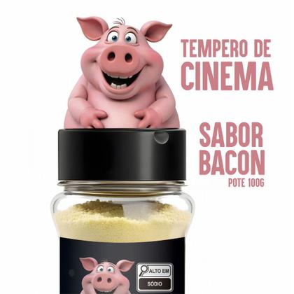 Imagem de Temperos Para Pipoca 3 Unidades Sabor Bacon 100g Cada - Total 300g - Mais Tempero