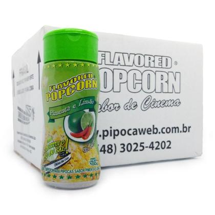 Imagem de Temperos Pipoca 12 Frascos 6 Parmesão/Alho + 6 Pimenta/Limão