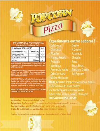 Imagem de Temperos Pipoca Caixa 24 Frascos 12 Pizza E 12 Pimenta E