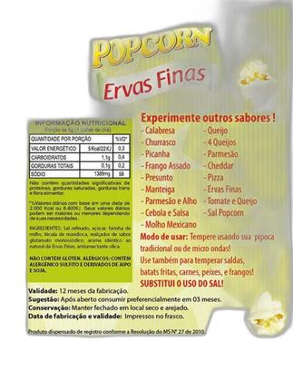 Imagem de Temperos Pipoca Sabores Churrasco, Ervas Finas E Picanha