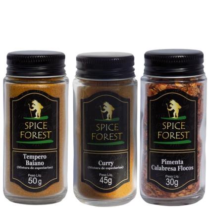 Imagem de Temperos - Tempero Baiano, Curry Pimenta e Calabresa Flocos - Spice Forest