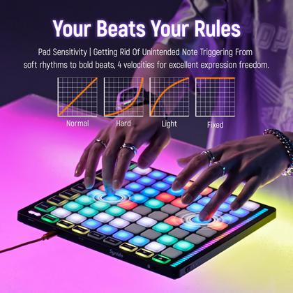 TempoPad Z-1 - Máquina MIDI Pad Beat Maker com 64 Almofadas