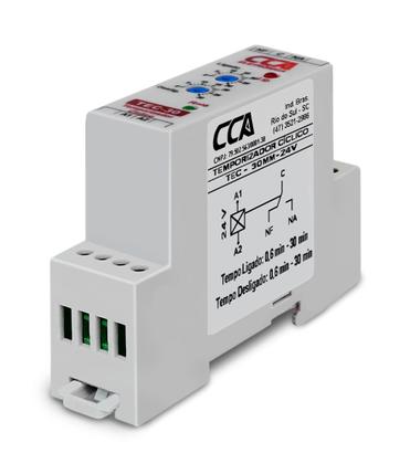 Imagem de Temporizador Analógico Cíclico TEC-30MM-24V - Ajuste ON 0~30Min - Ajuste OFF 0~30Min - 24Vca/Vcc