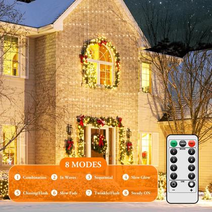 Imagem de Temporizador de bateria String Lights Lakumu, pacote com 6, 10 m e 100 LED