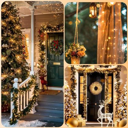 Imagem de Temporizador de bateria String Lights Lakumu, pacote com 6, 10 m e 100 LED