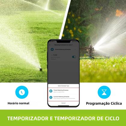 Imagem de Temporizador De Irrigação Automático Programável Para Jardim Com Bluetooth Inteligente