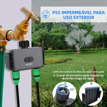 Imagem de Temporizador De Irrigação Automático Programável Para Jardim Com Bluetooth Inteligente