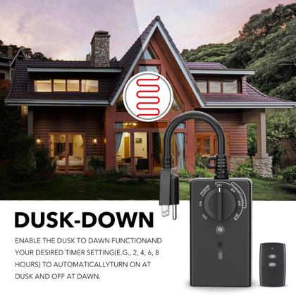 Imagem de Temporizador de luz externa BN-LINK Waterproof 15A com controle remoto