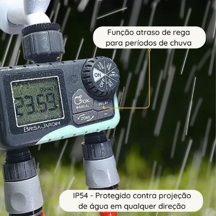 Imagem de Temporizador Digital Brisa para Irrigação de jardim 2 saida