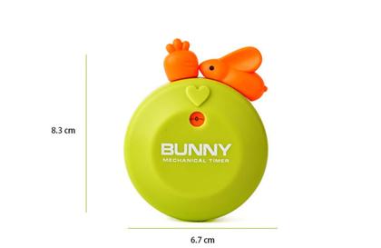 Imagem de Temporizador mecânico em forma de coelho/Cronômetro especial para crianças Cozinha
