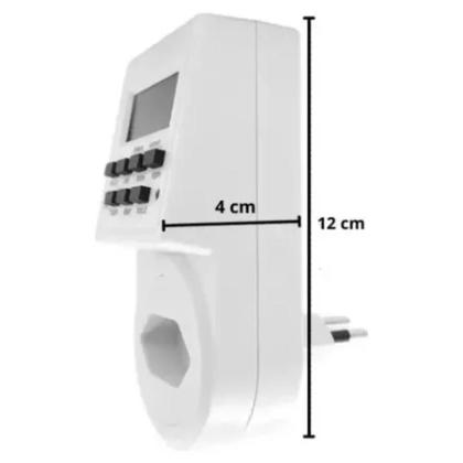 Imagem de Temporizador Timer Digital Lcd 20 Programável Tomada Bivolt 