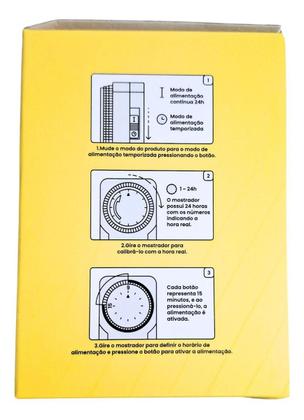 Imagem de Temporizador Timer Mecânico Bivolt 110 220V Bombas Piscina Programável