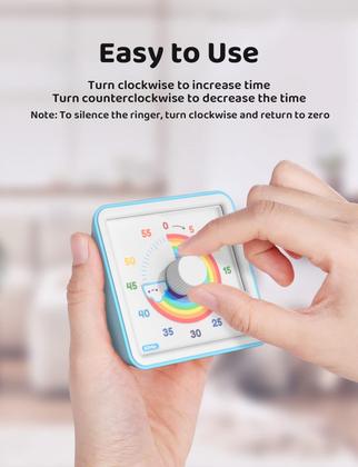 Imagem de Temporizador visual LIE 60 minutos para crianças em sala de aula e escritório