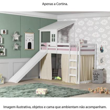 Imagem de Tenda Cortina Cama Alta Prime II Creme Casatema