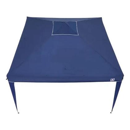 Imagem de Tenda gazebo aluminio dobravel - 3 m x 3 m - poliester - azul