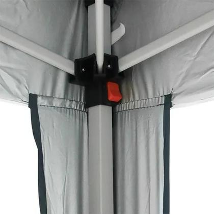 Imagem de Tenda gazebo aluminio dobravel - 3 m x 3 m - poliester - azul