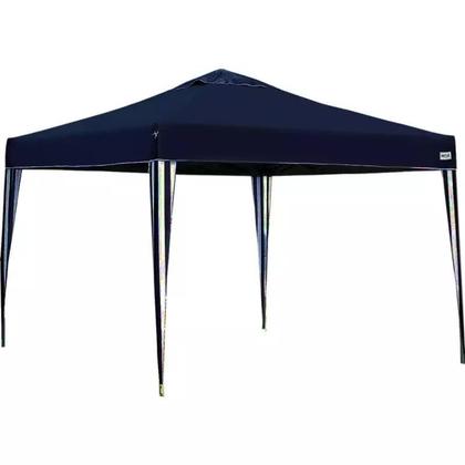 Imagem de Tenda Gazebo Azul em Poliéster 3X3 Metros Articulada c/ Pés em Alumínio X-Flex MOR