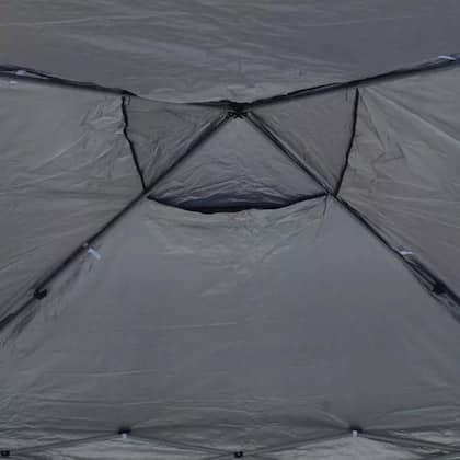 Imagem de Tenda Gazebo Dobrável 3m x 3m Com Pés em Alumínio Marrom 309973 Kala