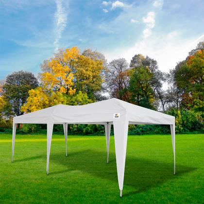 Imagem de Tenda Gazebo Dobrável Oversize 3m x 6m Poliéster Branca Bel