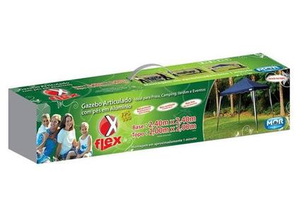 Imagem de Tenda Gazebo Praia Dobrável Sanfonada 3 x 3 M Mor