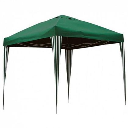 Imagem de Tenda Gazebo Verde em Poliéster 3X3 Metros Articulada c/ Pés em Alumínio 331200 BELFIX