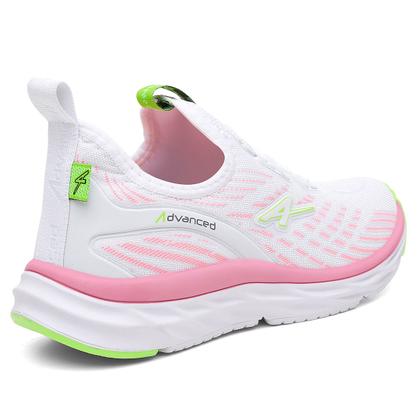Imagem de Tenis Academia Branco Feminino Caminhada Esportivo Trabalho Escola Urbano Sola Expandida Ultra leve