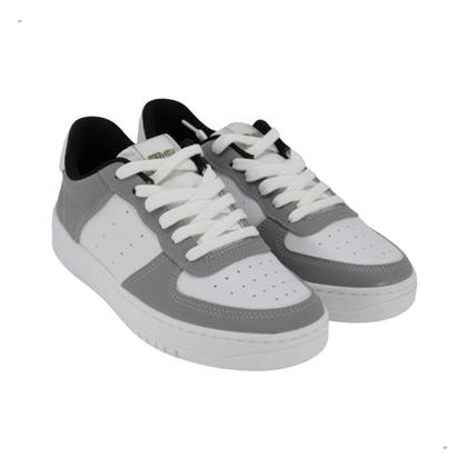 Imagem de Tênis Actvitta Casual Conforto Marculino Branco Cinza