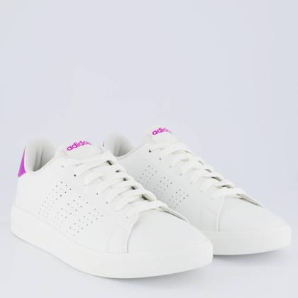 Imagem de Tênis Adidas Advantage Base 2.0 Branco e Bege Feminino