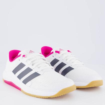 Imagem de Tênis Adidas Dropset Base Trainer Branco e Rosa Fe