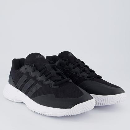 Imagem de Tênis Adidas Gamecourt 2 Feminino Preto e Branco