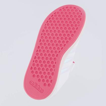 Imagem de Tênis Adidas Grand Court 2.0 EL Infantil Branco e Rosa Claro