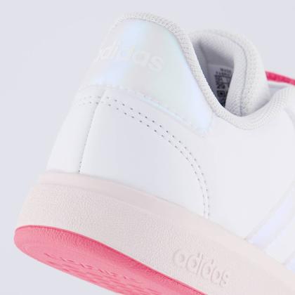 Imagem de Tênis Adidas Grand Court 2.0 EL Infantil Branco e Rosa Claro