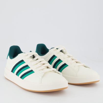 Imagem de Tênis Adidas Grand Court 3.0 Branco e Verde