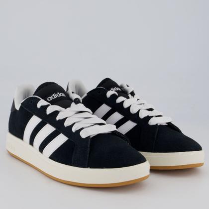 Imagem de Tênis Adidas Grand Court Base Preto e Branco