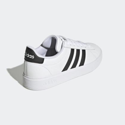 Imagem de Tênis Adidas Grand Court Cloudfoam Feminino - Branco e Preto