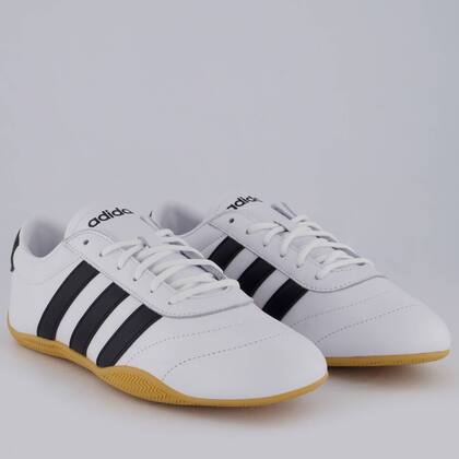 Imagem de Tênis Adidas Grand Court Lo Feminino Branco e Preto