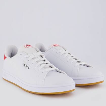 Imagem de Tênis Adidas Urban Court Branco e Vermelho