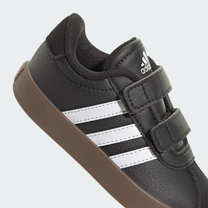 Imagem de Tênis adidas VL Court 3.0 Kids Unissex para crianças preto/branco/marrom