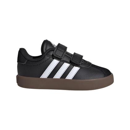 Imagem de Tênis adidas VL Court 3.0 Kids Unissex para crianças preto/branco/marrom