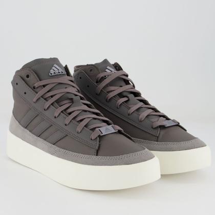 Tênis Adidas Znsored Hi Prem Leather Cinza - Tênis Esportivo