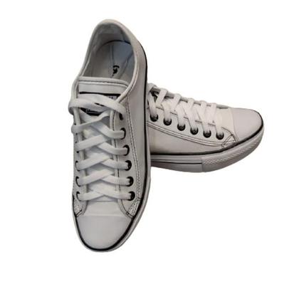 Imagem de Tenis All Feminino Cano Baixo Star Authentic plataforma couro branco