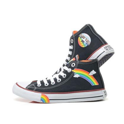 Imagem de Tenis All Feminino Lgbt Star Solado Arco Íris Único 011Bo