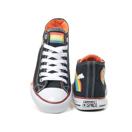 Imagem de Tenis All Feminino Lgbt Star Solado Arco Íris Único 011Bo