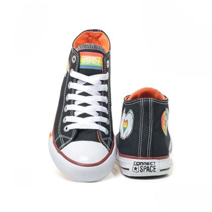 Imagem de Tenis All Feminino Lgbt Star Solado Arco Íris Único 011Bo