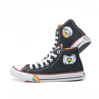 Imagem de Tenis All Feminino Lgbt Star Solado Arco Íris Único 011Bo