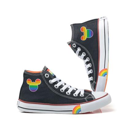 Imagem de Tenis All Feminino Lgbt Star Solado Arco Íris Único 011Bo