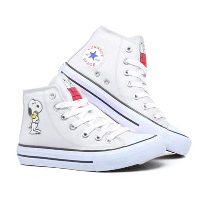 Imagem de Tenis All Feminino Star Snoopy Star Cano Alto Clássico Authentic 727HISn