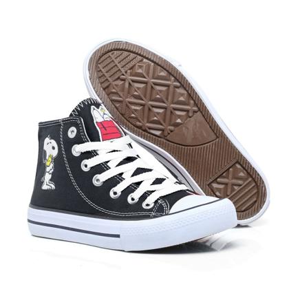 Imagem de Tenis All Snoopy Star Feminino Cano Alto Hi C.T. Lindo 722snpHI