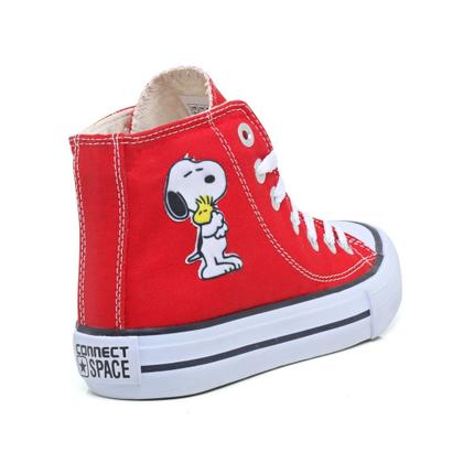 Imagem de Tenis All Snoopy Star Feminino Cano Alto Hi C.T. Lindo 722snpHI